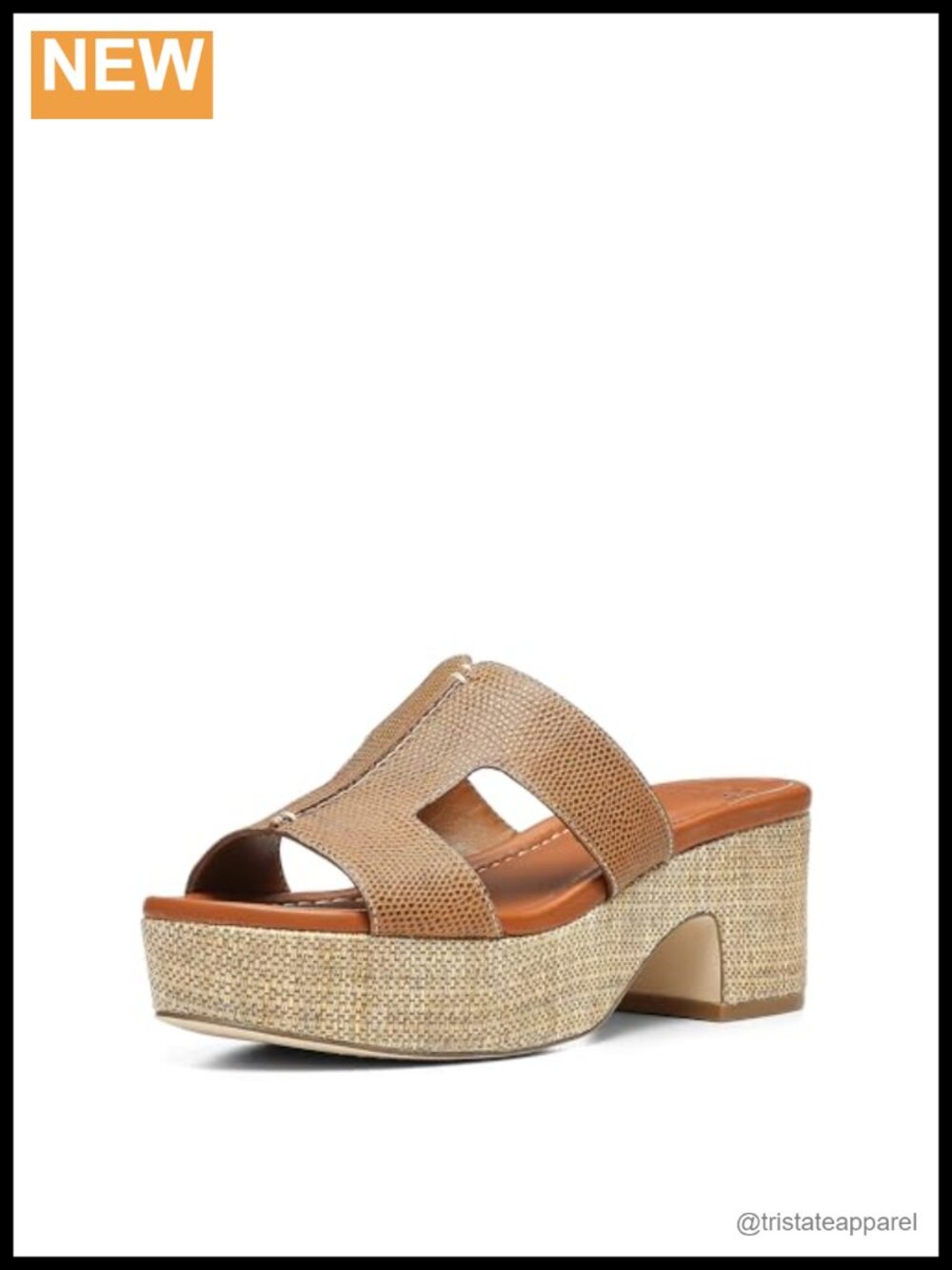 Donald J Pliner Disco Lizard Print Leather Slip-On Platform Sandals